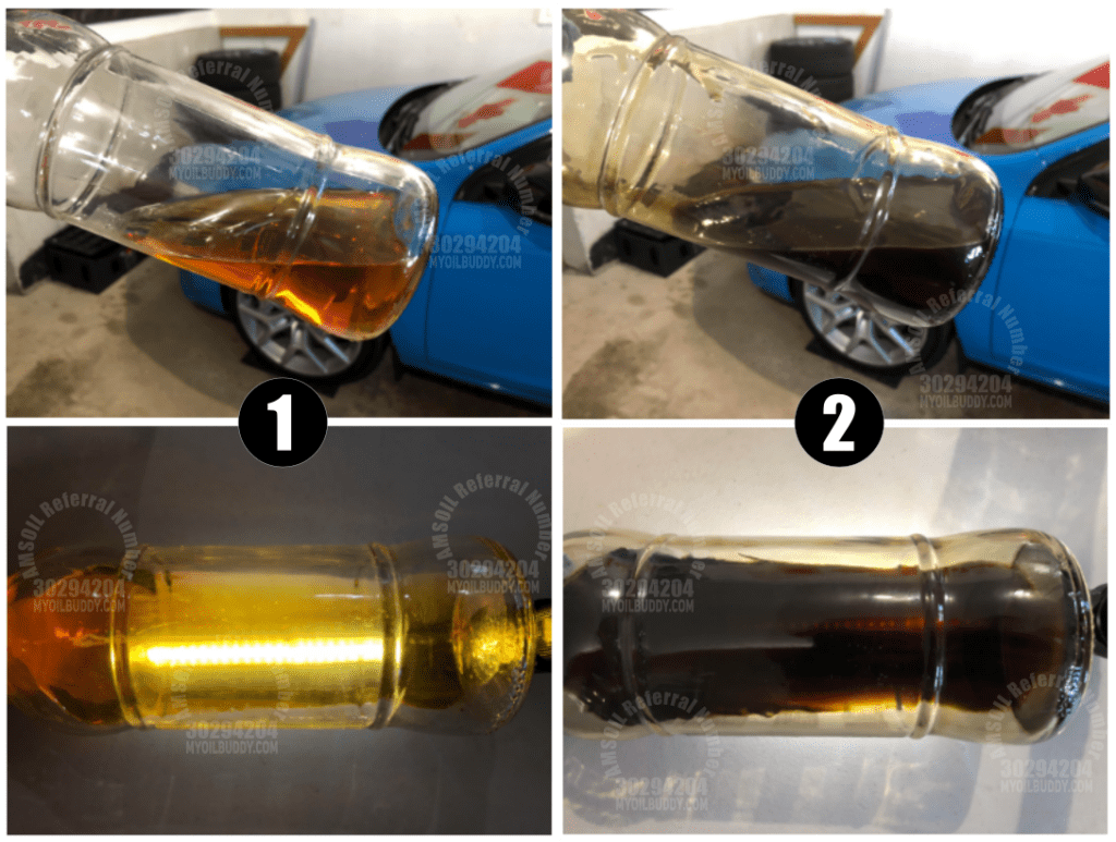 AMSOIL ENGINE FLUSH BEFORE AND AFTER TEST PICTURES 3