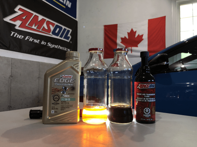 AMSOIL ENGINE FLUSH BEFORE AND AFTER TEST PICTURES 4